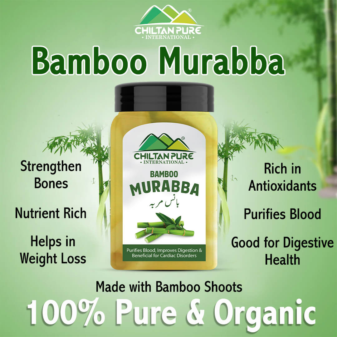 Bamboo Murabba (بانس مربہ) - Nutrient Rich, Purifies Blood, Improves Digestion & Beneficial for Cardiac Health- 💯 Organic & Pure - ChiltanPure