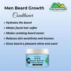 Beard Growth Conditioner Hair mask – Nourishes, Style & Boosts a Healthy, Shiny Beard 100ml - ChiltanPure
