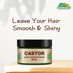Castor Hair Conditioning Mask – Leave Your Hair Smooth, Shiny – Castor Oil for Hair 250ml - ChiltanPure