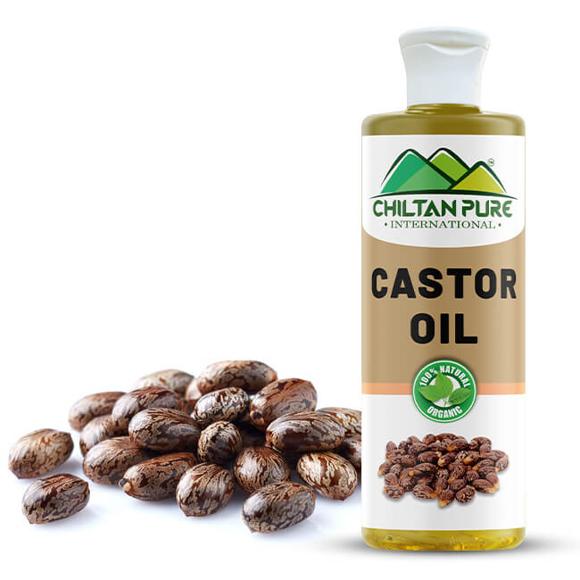 Castor Oil – Eye Lashes Growth Enhancer, Natural Moisturizer Anti-Scarring & Heals Cracked Heels 200ml - ChiltanPure