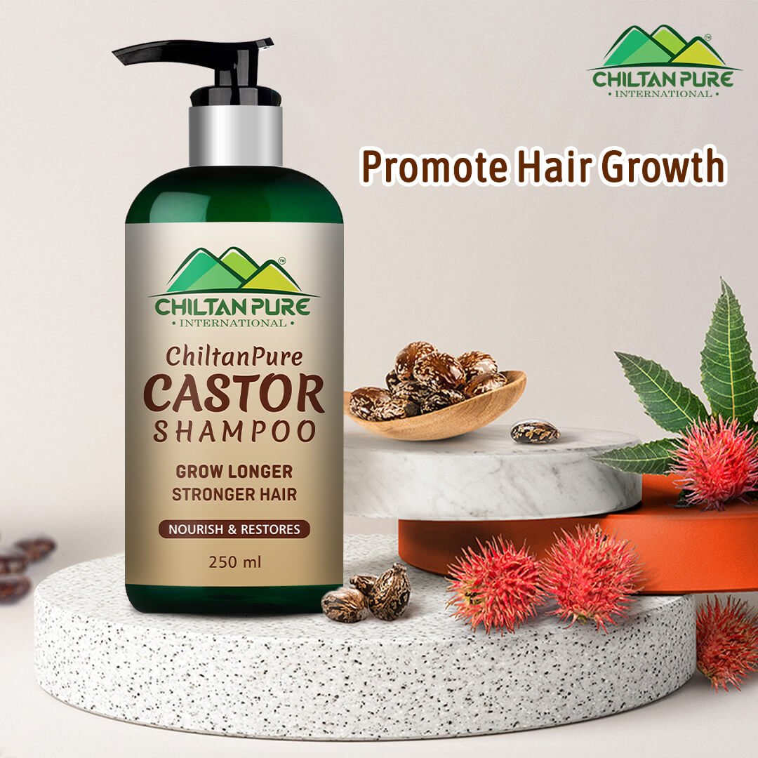 Castor Shampoo – Helps Moisturize & Regrow Strong Healthy Hair [ارنڈی] 250ml - ChiltanPure