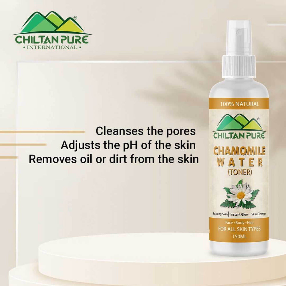 Chamomile Floral Water – Reduce Redness, Irritation, Makes Skin Soft & Radiant [Toner] 150ml - ChiltanPure