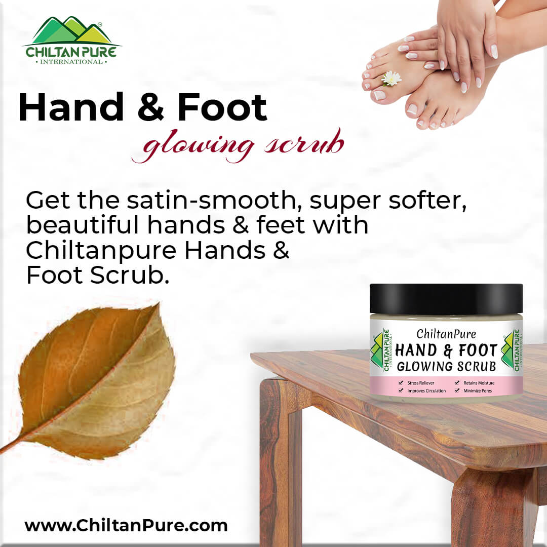 Chiltan Hand and Foot Glowing Scrub – Rejuvenate Skin, Improves Blood Circulation & Removes Calluses 100ml - ChiltanPure