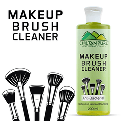 ChiltanPure Anti-Bacterial Makeup Brush & Puff Cleaner 200ml – Removes Bacteria, Washes Away Traces of Dirt, Makeup, Oil, & Debris from Makeup Brushes 200ml - ChiltanPure