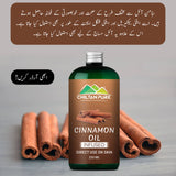 Cinnamon Oil – Reduces stress, Perfect solution for acne free skin, Enhance body blood flow 100% pure organic [Infused] 250ml - ChiltanPure