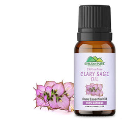 Clary Sage Essential Oil – Relieves Insomnia, Lowers Blood Pressure, Reduces Convulsions & Balances Hormones 20ml - ChiltanPure