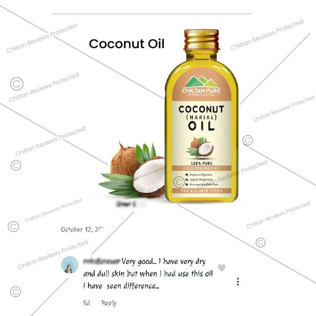 Coconut Oil For Hair & Skin – Antiseptic Moisturizer & Supports Hair Nourishment - ChiltanPure