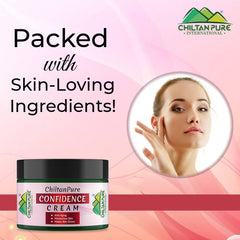 Confidence Cream - Anti–Aging, Treats Acne, Boosts Skin’s Elasticity, Minimize Pores & Makes Skin Glowy!! - ChiltanPure