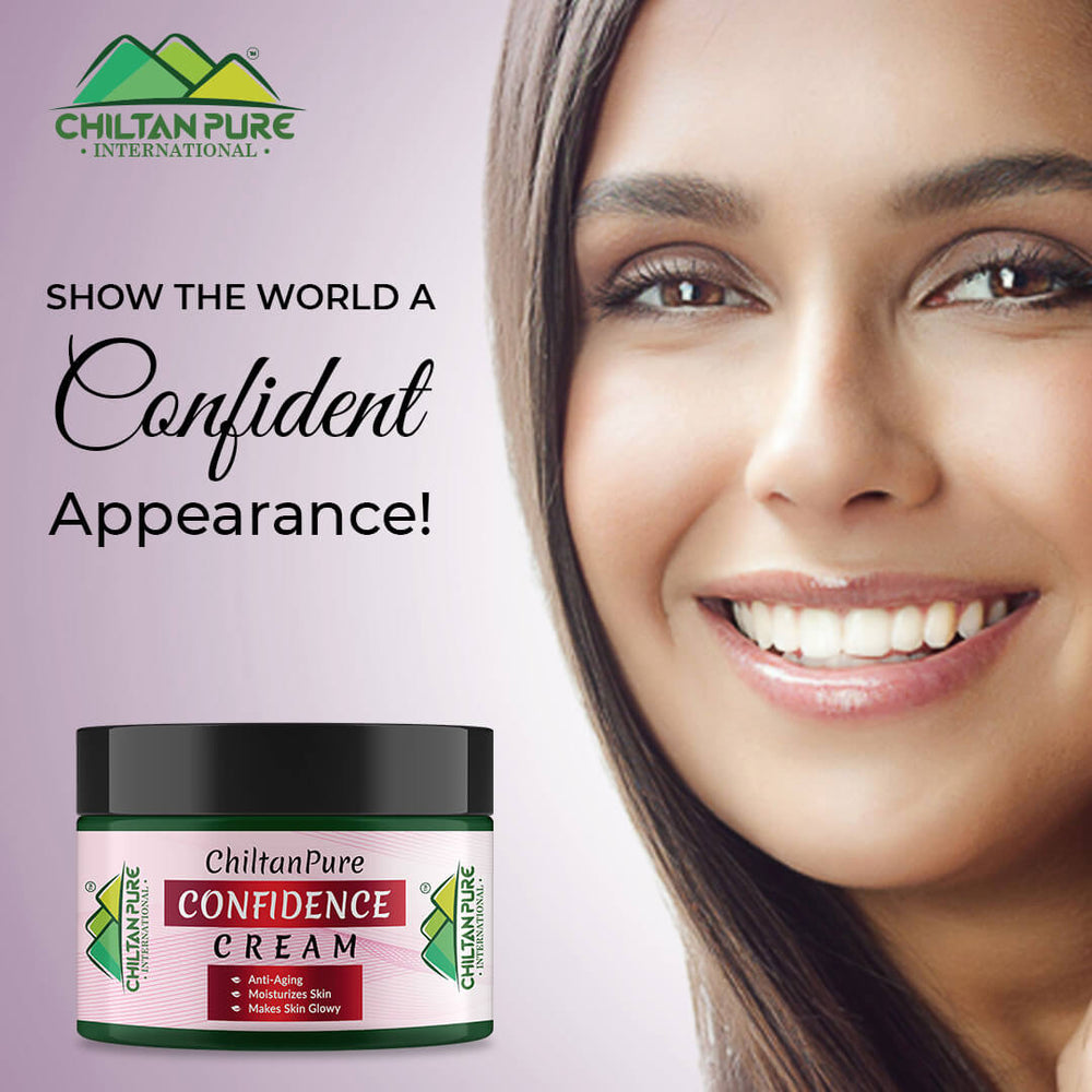 Confidence Cream - Anti–Aging, Treats Acne, Boosts Skin’s Elasticity, Minimize Pores & Makes Skin Glowy!! - ChiltanPure