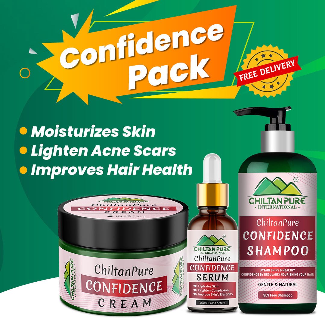 Confidence Pack - Hydrates Skin, Brighten Complexion & Strengthen Hair - ChiltanPure