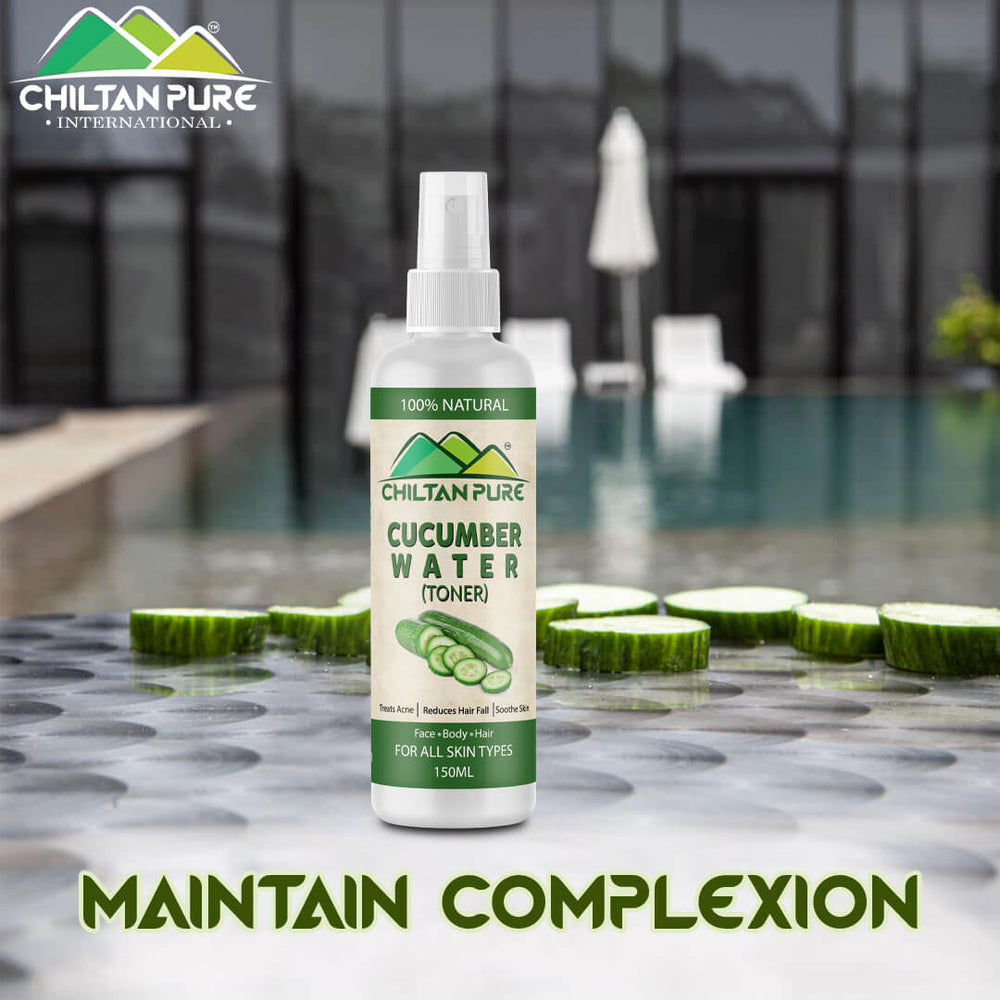 Cucumber Floral Water -Hydrate & Soothe your Skin [Toner] 150ml - ChiltanPure
