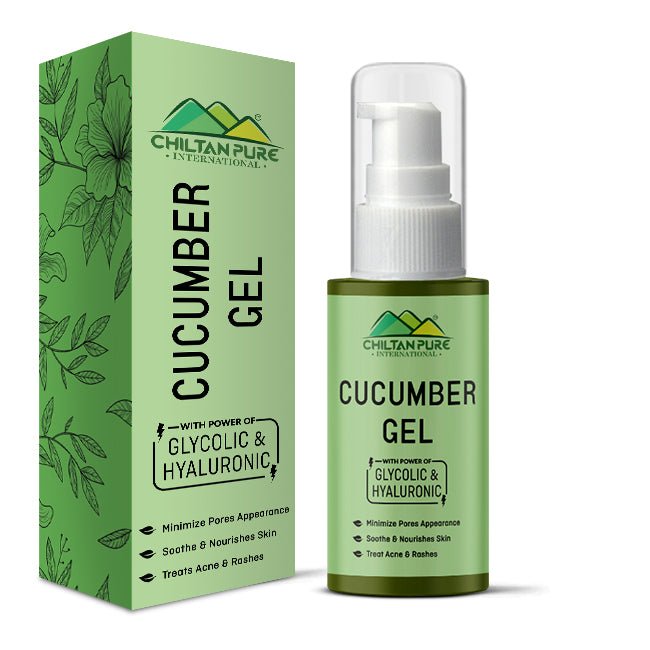 Cucumber Gel – Treats Acne, Hydrates Skin, Shrink Pores & Provides Glowing Skin 50ml - ChiltanPure