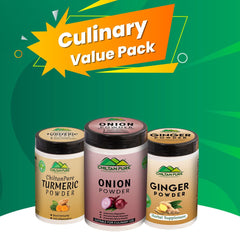 Culinary Value Pack – Onion Powder, Ginger Powder,Turmeric Powder - ChiltanPure