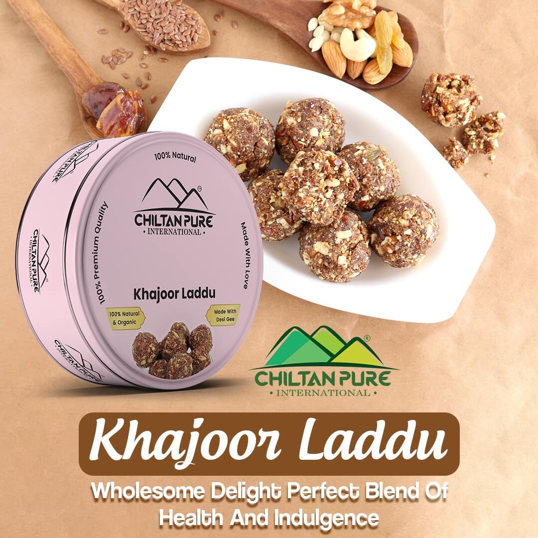 Dates Khajoor Laddu / Pinni - Wholesome Delight Perfect Blend of Health and Indulgence - ChiltanPure