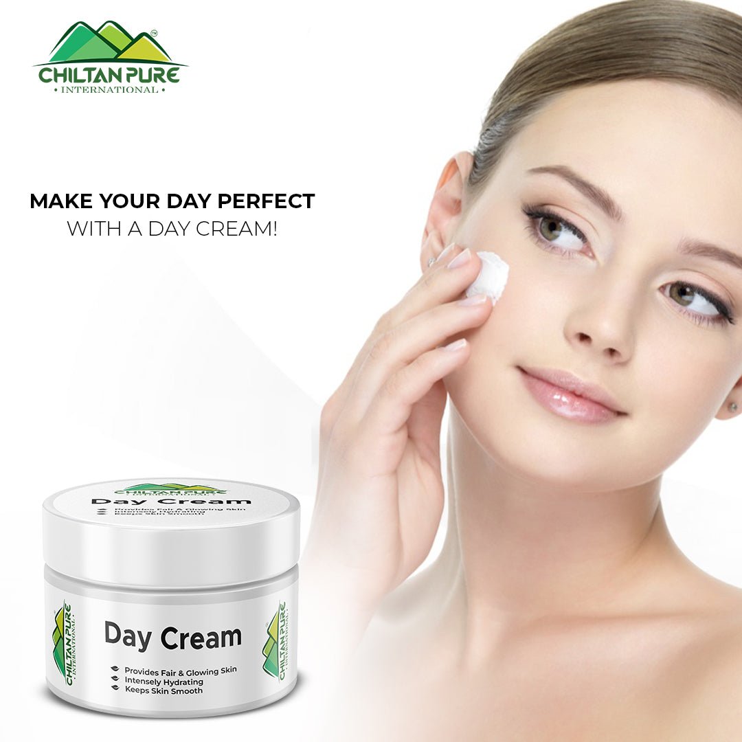 Day Cream – Promotes Blood Circulation , Reduces Aging Signs & Removes Sun Tan 50ml - ChiltanPure