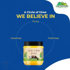 Desi Cow Ghee – Make your food delicious, boosts kids mental growth, helps in bone development, good for eye sight – rich source of vitamins, antioxidants & improve digestion – 100% pure organic - ChiltanPure