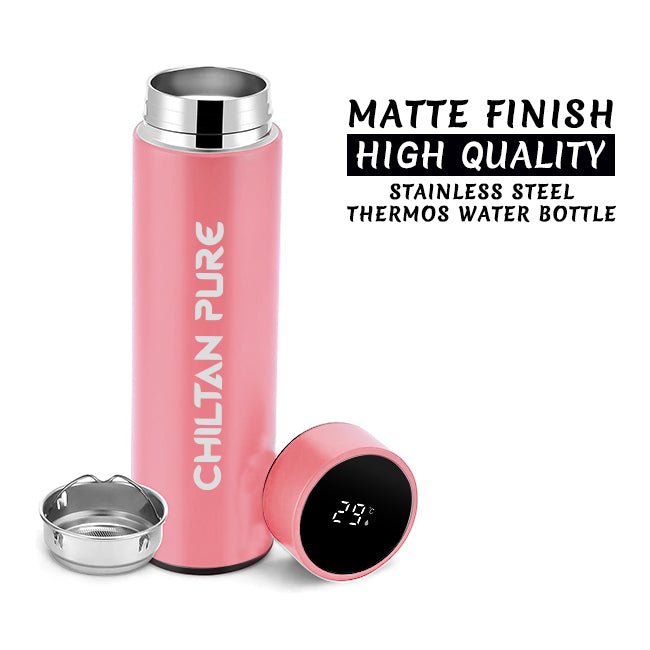 Digital Water Bottle - Temperature Display Vacuum Insulated, Thermos Flask Made of Premium Stainless Steel - ChiltanPure