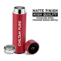 Digital Water Bottle - Temperature Display Vacuum Insulated, Thermos Flask Made of Premium Stainless Steel - ChiltanPure