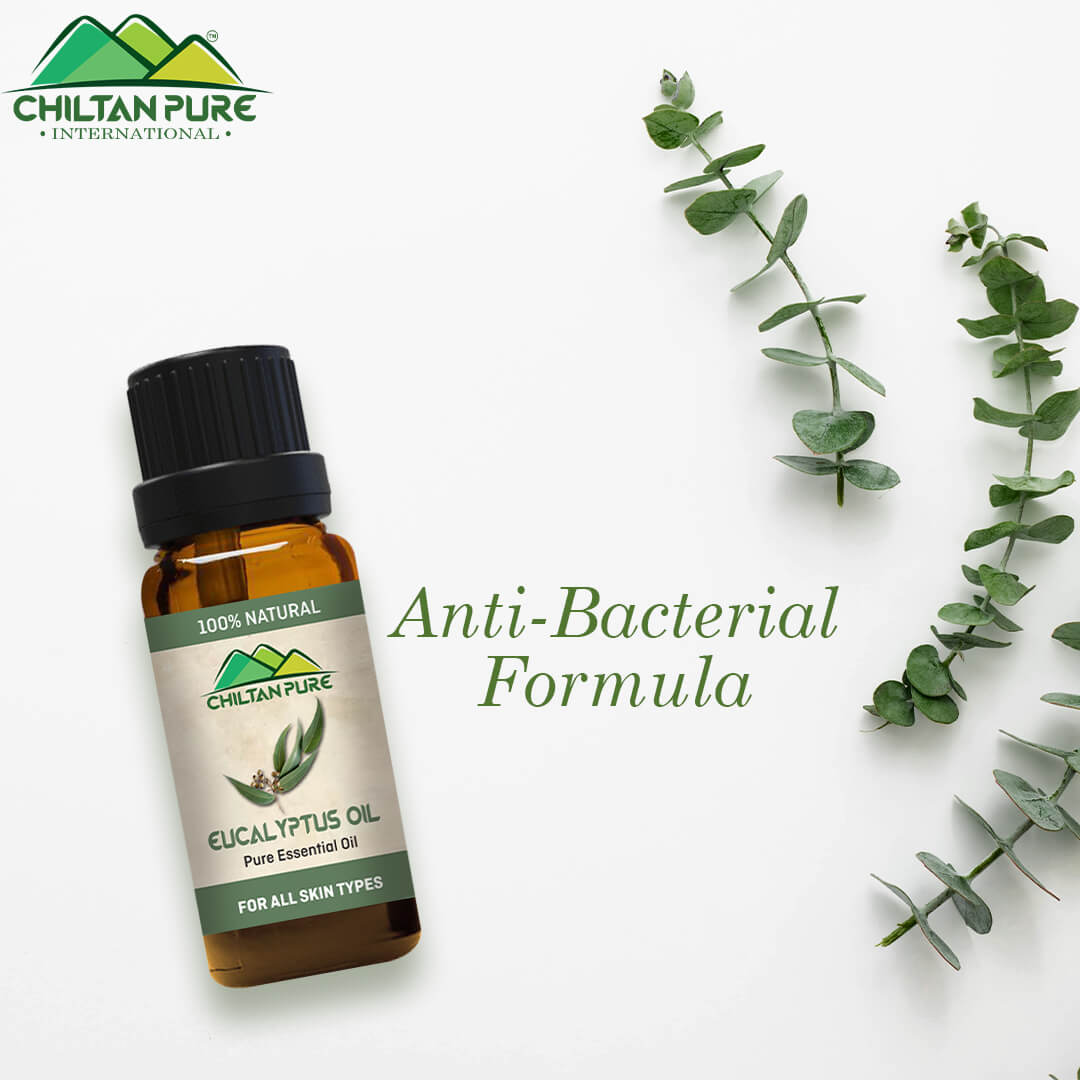 Eucalyptus Essential Oil – Anti-Bacterial Formula & Treats Acne 20ml - ChiltanPure