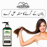 Garlic Shampoo – Enhance Hair Growth, Prevent Dandruff, Gives Shine to Hair & Repair Split Ends 250ml - ChiltanPure