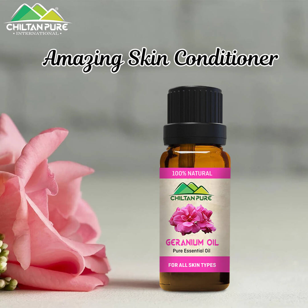 Geranium Essential Oil – Best Treatment for Insomnia [گل شمعدانی] 20ml - ChiltanPure