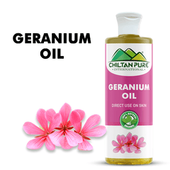 Geranium Oil – Relax with sweet aroma – Contains anti-bacterial & anti-microbial properties, Reduces acne breakouts, cure skin infections – pure organic [Infused] - ChiltanPure