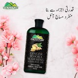 Ginger Jojoba Warming Massage Oil – Best for Maintaining Flexible Joints, Relieving Fatigue & Pain in Body [ادرک-عناب] 250ml - ChiltanPure