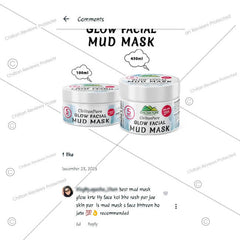 Glow Facial Mud Mask – Refine Pores, Soothes Skin, Absorbs Excess Oil, Boosts Skin’s Elasticity & Natural Glow!! - ChiltanPure