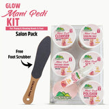 Glow Mani Pedi Kit-Salon Pack - Peel off Rough & Dry Patches, Strengthen Weak, Brittle Nails, Rehydrates Dry Hands & Feet - ChiltanPure