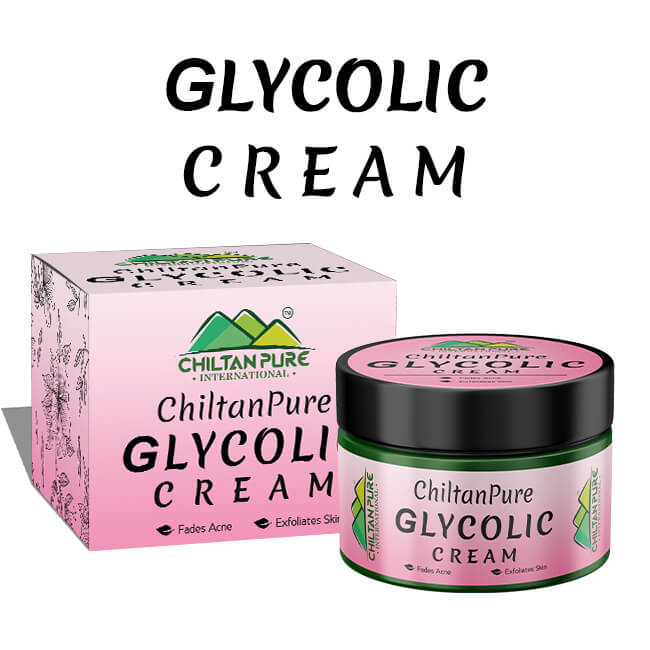 Glycolic Cream – Exfoliates Skin, Treats Acne, Shrink Pores & Reduce Fine Lines & Wrinkles - ChiltanPure
