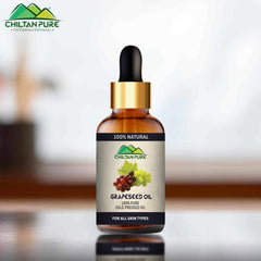 Grape Seed Oil Cold Pressed - Dark Circles Remover [ ارغوانی انگور] 30ml - ChiltanPure