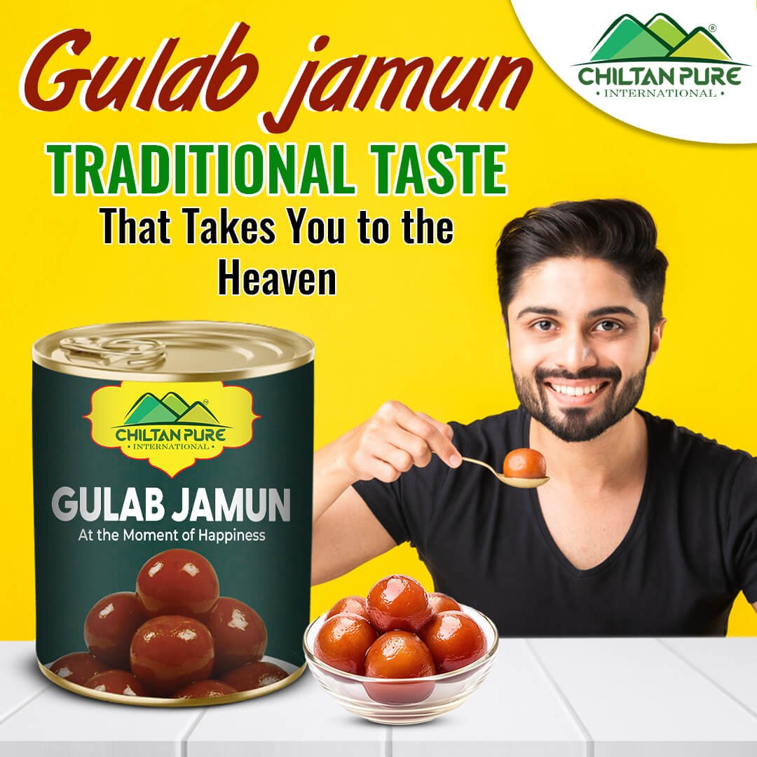 Gulab jamun گلاب جامن 🟤 A Taste of Tradition, Perfect for Blissful Moments!" - ChiltanPure