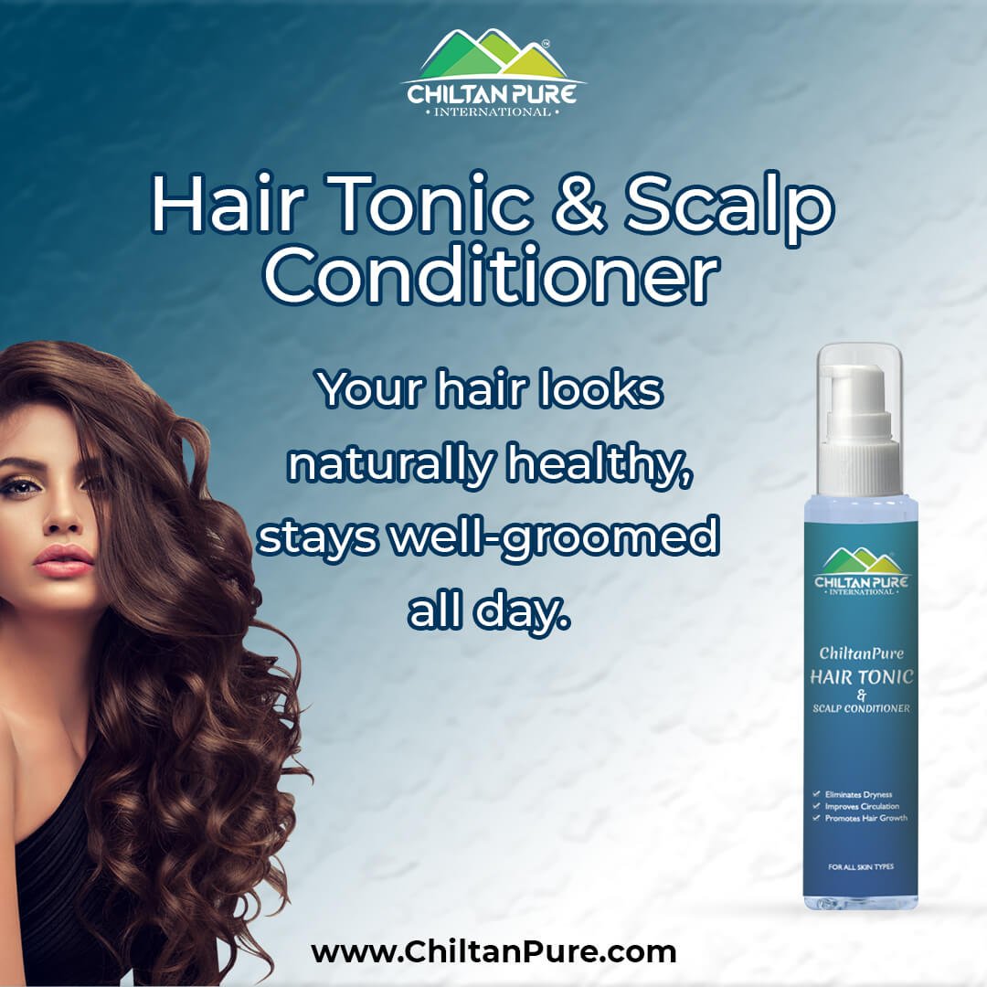 Hair Tonic and Scalp Conditioner – Boosts Hair Growth, Reduces Dandruff & Itchiness 100ml - ChiltanPure
