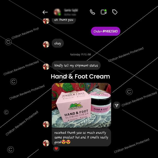 Hand & Foot Glowing CREAM 🦶✋ Formulated With Multi-Vitamins & Glowing Agents, Moisturizes, Soothes & Improves Skin Texture, Makes Skin Soft & Glowing - ChiltanPure