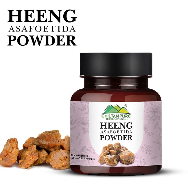 Heeng (ہینگ) Asafoetida Powder – Metabolism Booster, Aids In Digestion, Suitable For Culinary Use, The GOD Food 🌿 - ChiltanPure