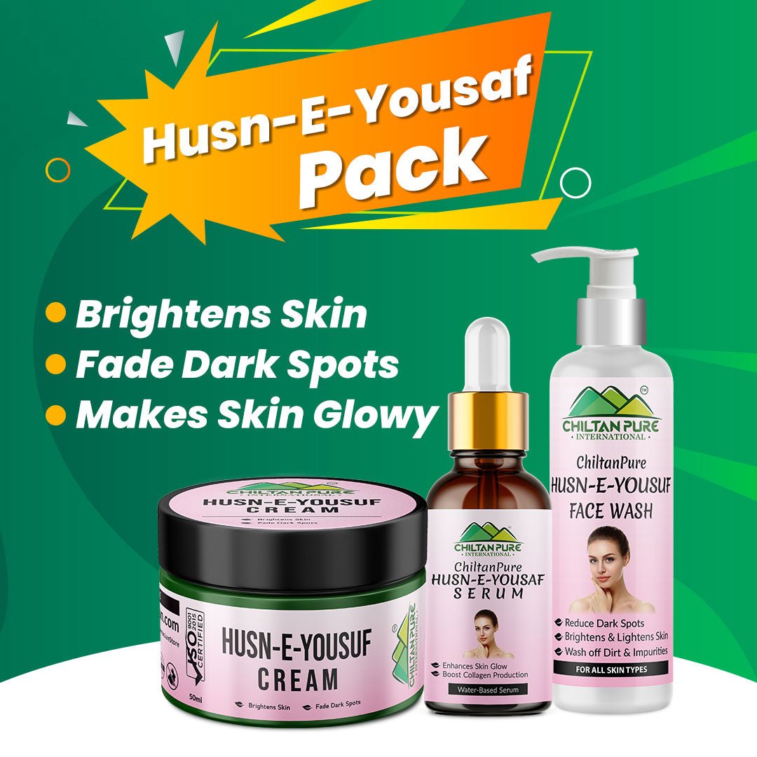 Husn-e-Yousaf Pack - Exfoliates Skin, Brighten Skin Complexion & Fades Dark Spots - ChiltanPure