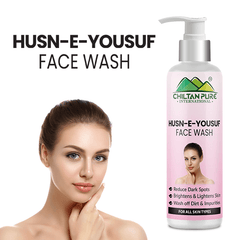 Husn-e-Yousuf Face Wash -Exfoliates Skin, Reduce Dark Spots, Wash off Dirt & Impurities - ChiltanPure