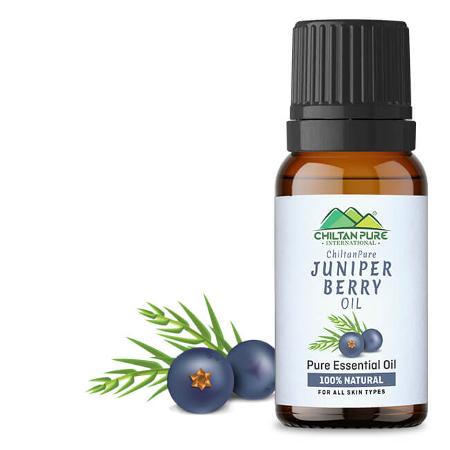Juniper Berry Essential Oil – Relieves Bloating, Reduces Cellulite, Natural Preservative, Relaxant & Sleep Aid 20ml - ChiltanPure