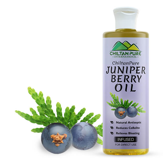 Juniper Berry Infused Oil – Natural Antiseptic, Relives Bloating, Relaxant & Sleep Aid 200ml - ChiltanPure