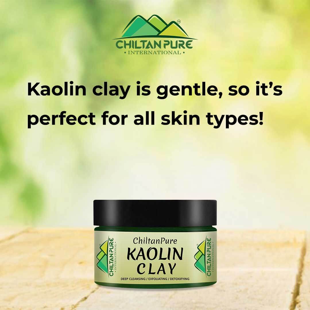Kaolin Clay – Suitable for Both Sensitive & Oily Skin 130gm - ChiltanPure
