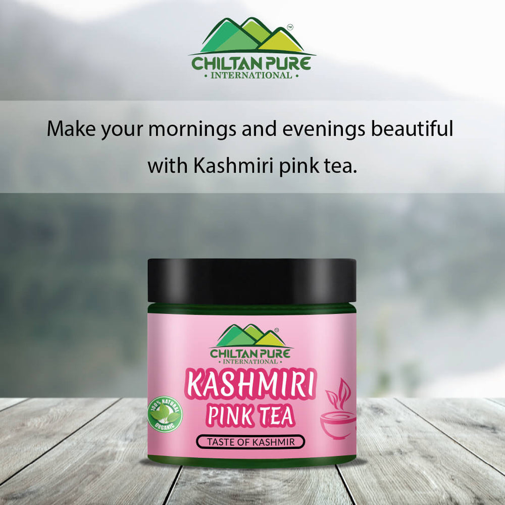 Kashmiri Pink Tea – Where there’s Pink Tea, There’s Happiness! Improves Digestion, Aids Weight Loss & Boosts Immunity – 100% Pure Organic - ChiltanPure