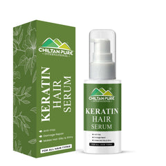 Keratin Hair Serum – Anti-Frizz, Damage Repair, Boost Hair Growth, Makes Hair Glossy & Strong - ChiltanPure