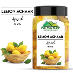 Lemon Achaar / Pickle - Spice Up Your Meal With Citrus Delight in Every Bite Made with Fresh Lemons - ChiltanPure