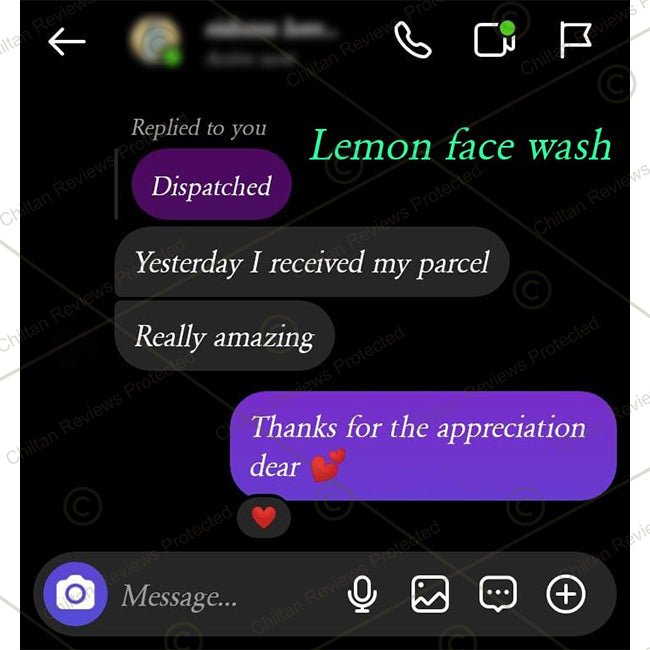 Lemon Face Wash – Anti – Acne, Protects Against UV Rays, Leaves Skin Soft & Dewy - ChiltanPure