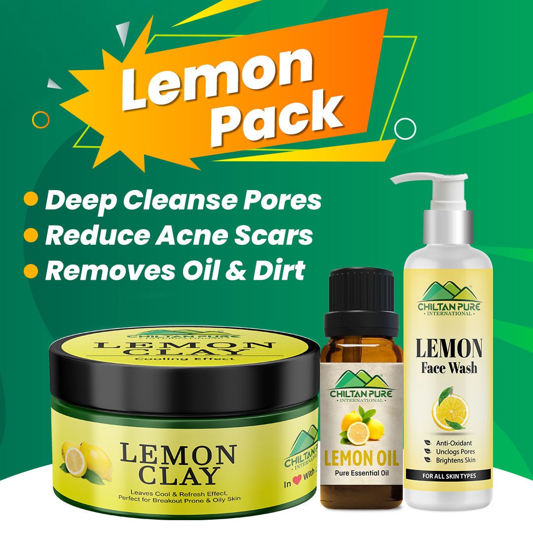 Lemon Pack - Reduces Acne Eruption, Unclog Pores & Brightens Skin - ChiltanPure