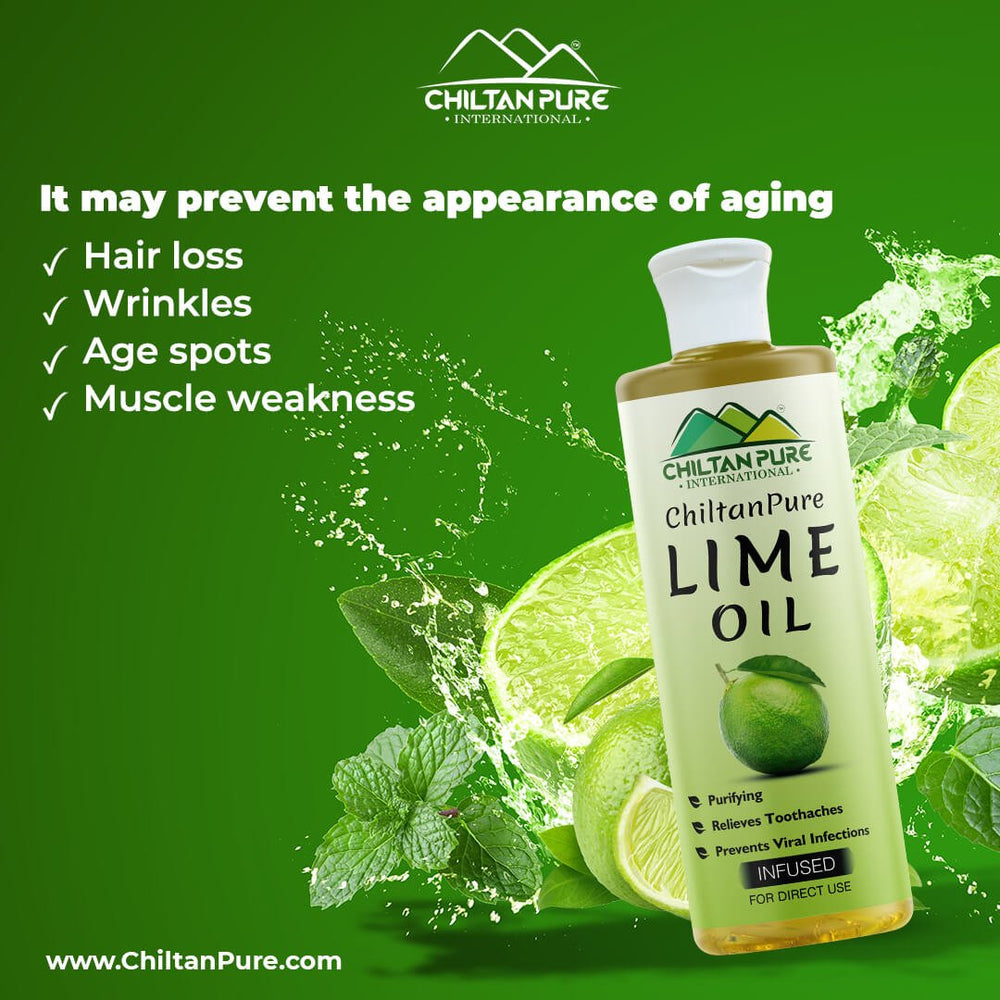 Lime Infused Oil - Promotes Blood Coagulation, Prevents Viral Infections &amp; Potentially Effective Disinfectant - ChiltanPure