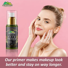 Makeup Primer Base – Light-Weight Formula, Hydrates & Mattifies Skin, Minimizes Pores & Enhances Skin’s Natural Glow - ChiltanPure