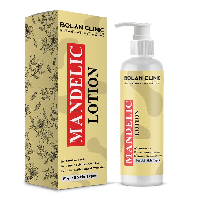 Mandelic Lotion - Exfoliates Skin, Lowers Sebum Production, Reduces Fine Lines & Wrinkles For Smooth Soft Skin! - ChiltanPure