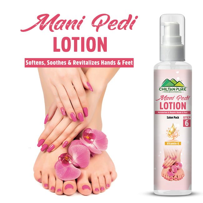 Mani-Pedi Lotion - Brightens Skin, Relaxes Muscles, Maintains Healthy Nails, Moisturizes & Repairs Hands & Feet! - ChiltanPure