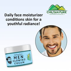 Men Glowing Cream – Light Weight Formula, Hydrates Skin, Fast Absorbing, Provides Glow to Skin & Restores Skin’s Elasticity 50ml - ChiltanPure
